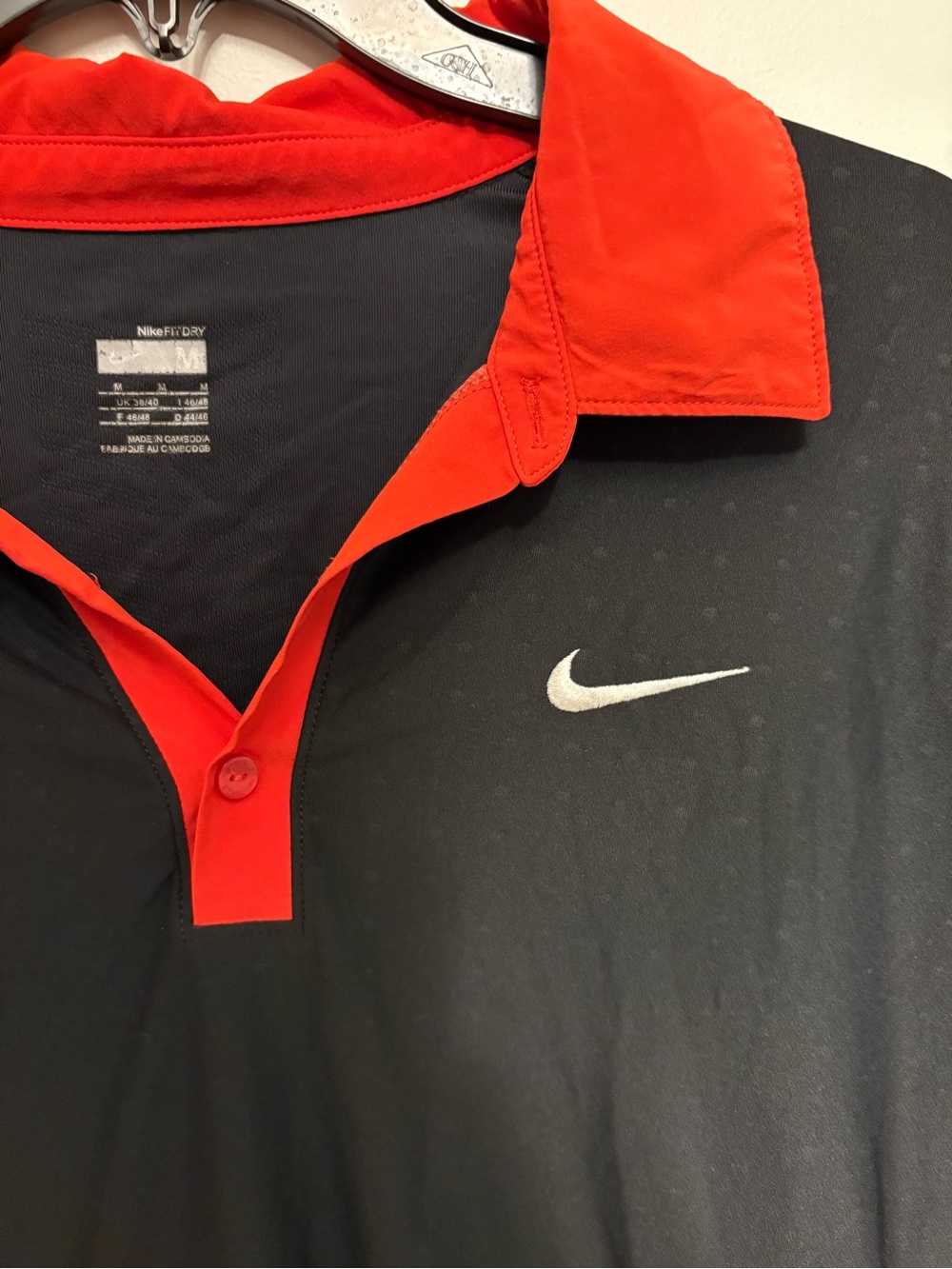 Nike Roger Federer Shirt Mens M Medium  Black Red US Open 2009 Tennis Tournament - Picture 3 of 6